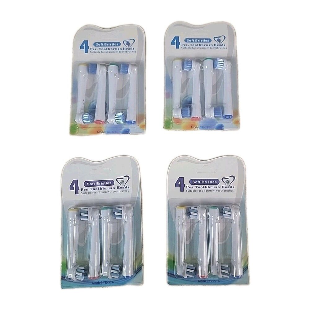 16 Replacement Toothbrush Heads for Oral B Braun, Pro Electric Brush Heads